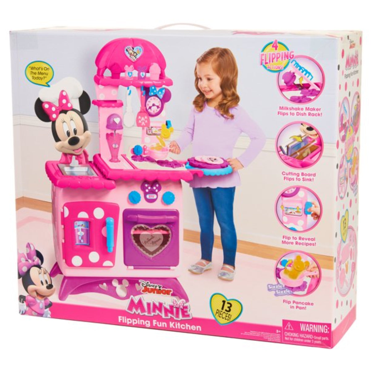 Emma se viste de Minnie Mouse y juega con juguetes de Minnie Mouse! Set de  Cocina 